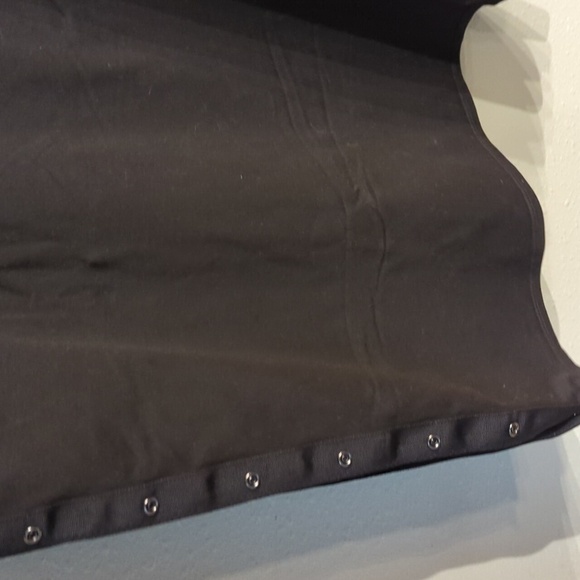 ZYIA Black Classic Infinity Scarf Snap Buttons Wide - Picture 7 of 9